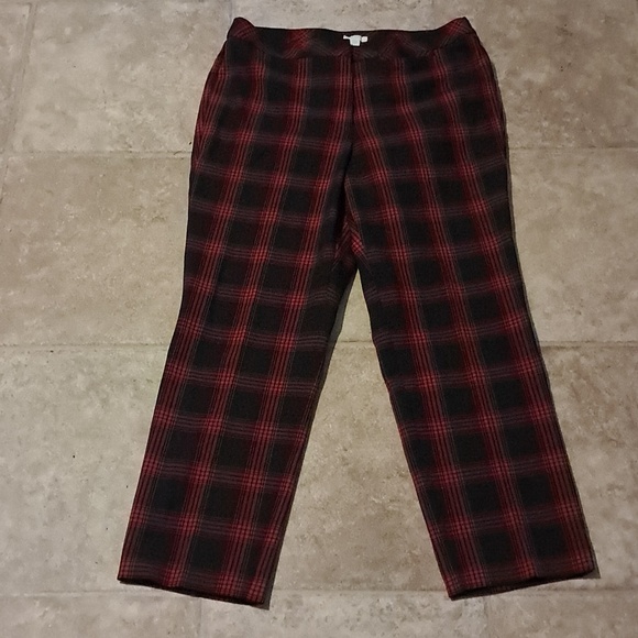 J. Jill Pants - J Jill Plaid Premium Bi-Stretch Pant Size 10 Casual Tartin Academia Preowned